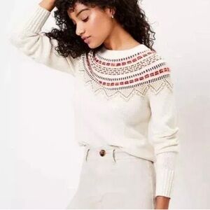 NWT Loft Fair Isle Sweater